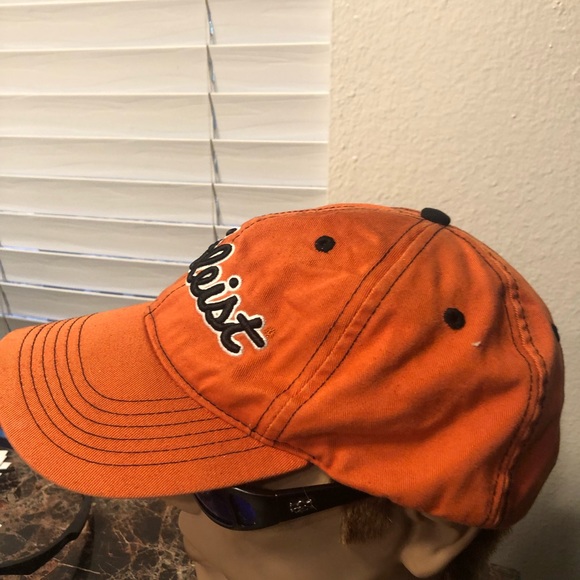 Titleist Pro V1 Men’s Orange Weather Strapback Golf Cap Adult OSFA - Picture 11 of 16